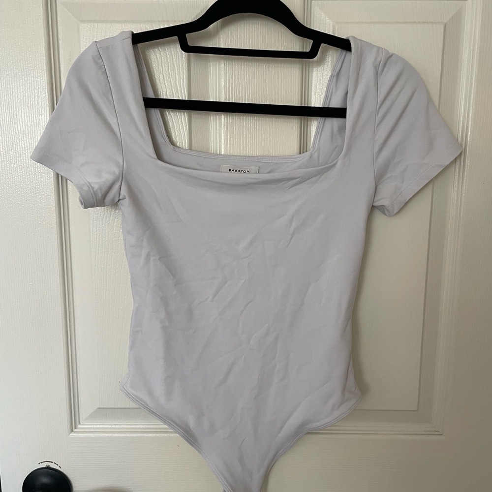 Babaton Contour Square Neck Short Sleeve Bodysuit